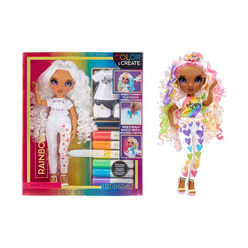 Muñeca Rainbow High Colorea y crea Ojos Morados Walmart en línea
