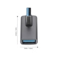 thumbnail image 2 of QIFULL 2Pcs USB 90 Degree Male to Female Adapter USB Type C Connector with Fast Transfer Speed, 2 of 8