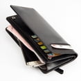 thumbnail image 3 of Men Long Wallet Simple Style Men Luxury Long Wallet Credit Card Holder Solid Color Purse Leather Handbag Phone Keys Multi-card Bag Large Capacity Black, 3 of 9