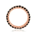 thumbnail image 2 of Bague Éternité Empilable Ronde Noire Diamant 14 Carats Or Rose, 2 of 2
