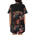 thumbnail image 4 of Womens Pajama Sets With Pocket, Cool Tiger Lounge Sets Short Sleeve Sleepwear PJ Sets for Women, 4 of 6