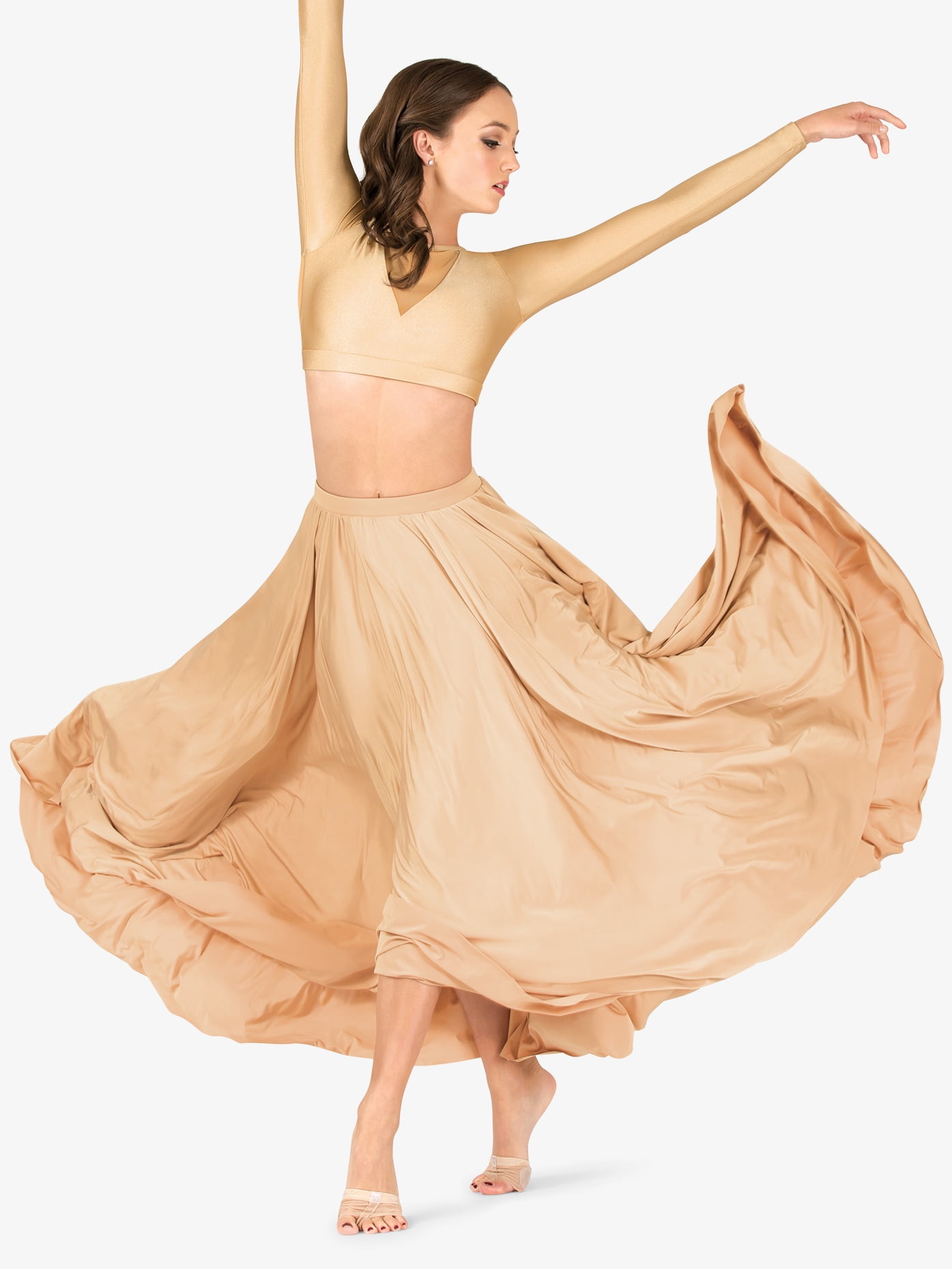 Natalie Dancewear Womens Lyrical Flow Collection Floor Length Skirt N9112 -  Walmart.com