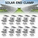 thumbnail image 4 of 10 Piezas Soporte Solar Fotovoltaico Abrazadera de Aleación de Aluminio para Módulo Solar Panel Solar Montajes en Bastidores Accesorios Abrazadera PV A, 4 of 5