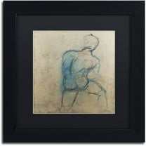 Trademark Fine Art "Iron Man" Canvas Art by Joarez, Black Matte, Black Frame