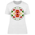 thumbnail image 1 of Round Polish Decoration   T-Shirt Women -Image by Shutterstock, Female Large, 1 of 2