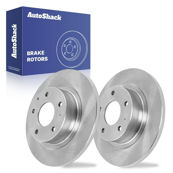 AutoShack 10.94" (278 mm) Rear Solid Brake Rotors | Replacement for 2014-2021 Mazda 6 | 2-PC Set