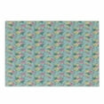 thumbnail image 1 of Shabby Flora Cutting Board, Colorful Roses Vegetation in the Summer with Leaves Bridal, Decorative Tempered Glass Cutting and Serving Board, Small Size, Turquoise Pale Pink, by Ambesonne, 1 of 1
