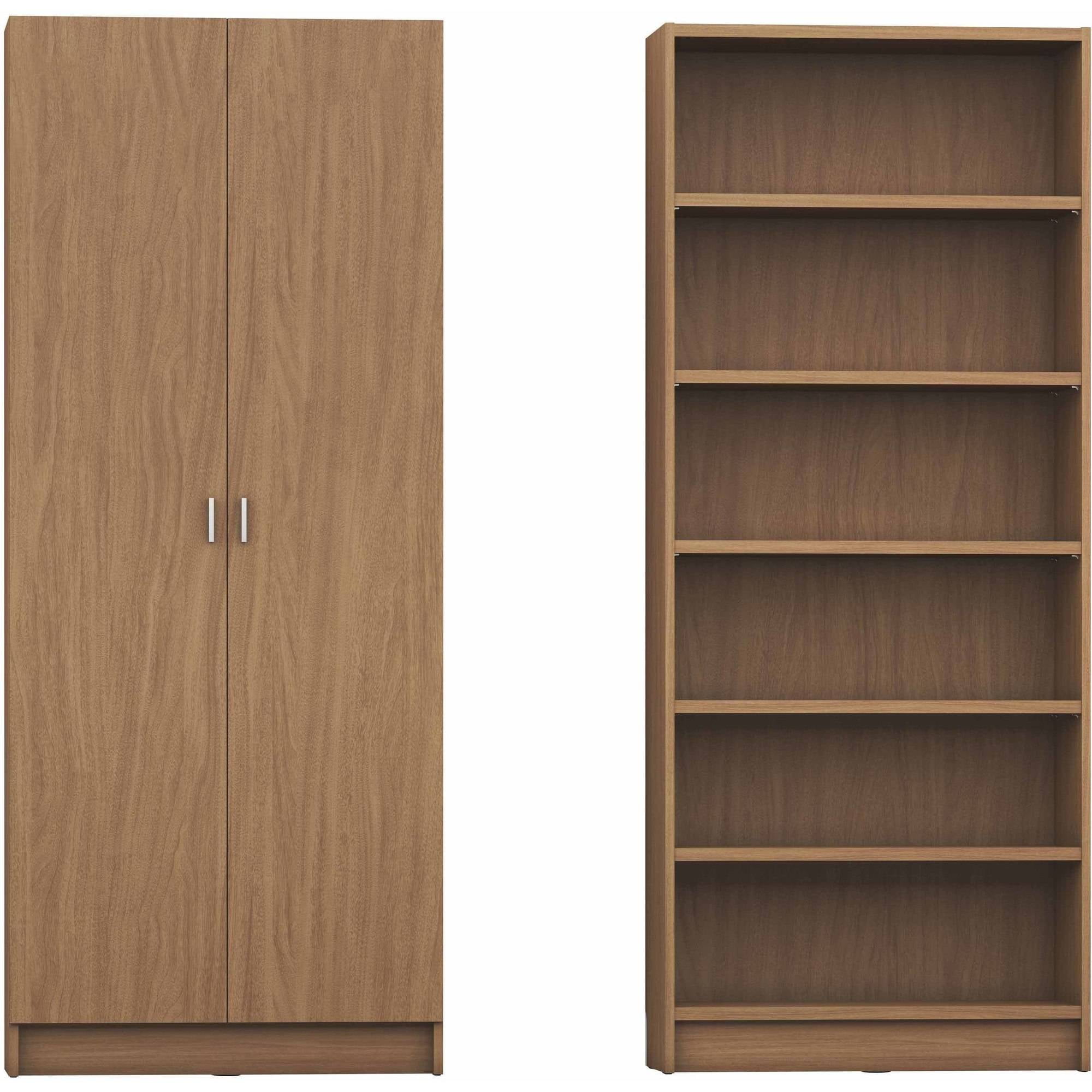 Manhattan Comfort Greenwich 6 Shelf Wide Trente 2 0 Bookcase With