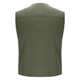 thumbnail image 4 of RYDCOT Men's Casual Lightweight Outdoor Fishing Work Sai Travel Photo Cargo Vest Sleeveless Jacket Multi Pockets Army Green, 4 of 7