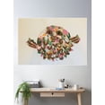 thumbnail image 2 of Puffer Fish Collage Poster Wall Art, Modern Wall Decor For Living Room Bedroom, 16x24 UNFRAMED, 2 of 3