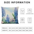 thumbnail image 5 of Fenyluxe Blue Hydrangea Wildflower Spring Throw Pillow Covers Outdoor Spring Summer Floral Decor Farmhouse Lumbar Decorative Throw Pillows Cases Decorations for Couch Sofa Porch 20x20in, 5 of 5