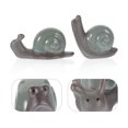 thumbnail image 2 of Adorno de mesa de té para mascotas, Caracol de cerámica Retro, decoración elegante para el hogar, 2 uds., 2 of 5