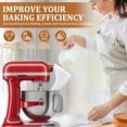 thumbnail image 5 of 2 PCS Flour Funnel for KitchenAid Mixer 7 Qt, Anti-Splash Attachment for Tilt-Head Stand Mixer 7 Quart (KSM70), Dishwasher Safe No-Mess Baking Tool, Easy Pour Accessory (White), 5 of 11