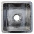 thumbnail image 2 of Native Trails CPS834 Cantina 13" Undermount Single Basin Copper Bar Sink - Nickel, 2 of 2
