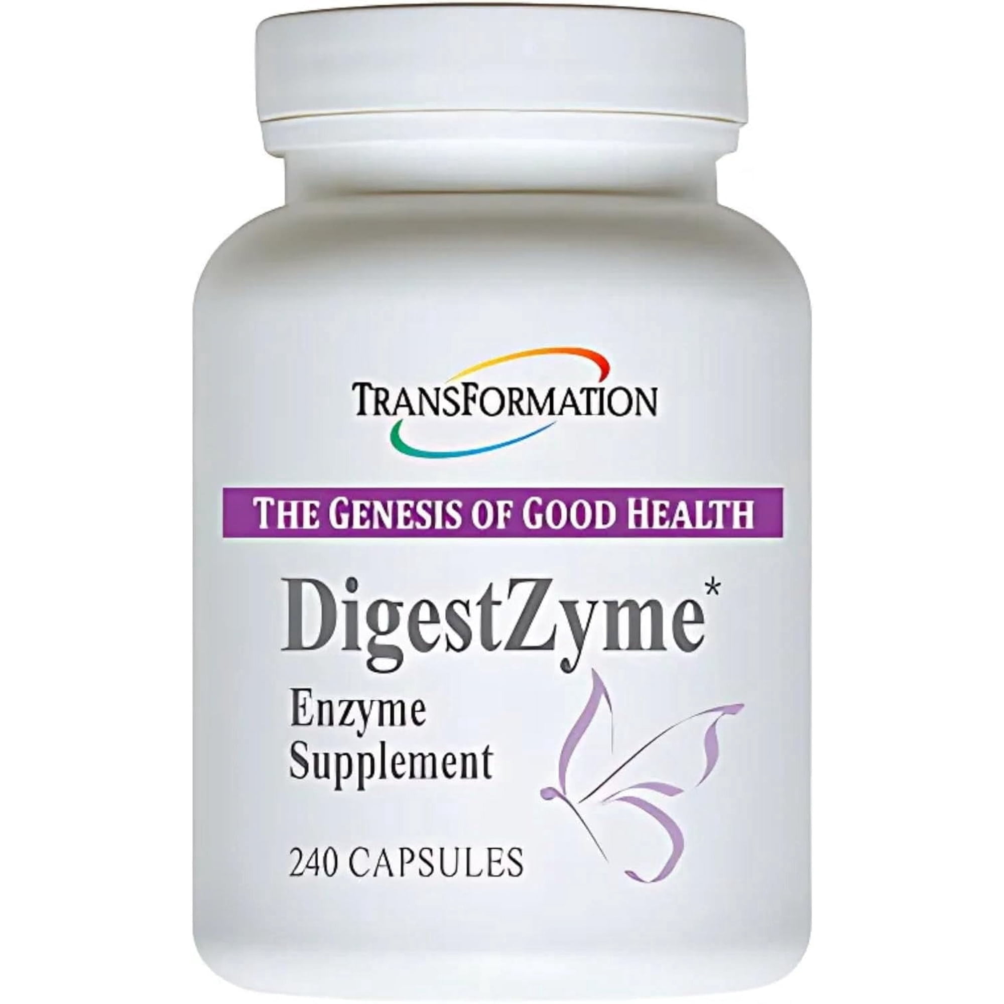 Transformation Enzyme Digestzyme Supplement, 240 Capsules,, Enzymes For Digestion, Digestive Support Formula