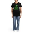 thumbnail image 4 of CafePress - I Love Irish Soda Bread Women's Dark Pajamas - Women's Short Sleeve Print T-Shirt and Pants Dark Cotton Pajama Set, 4 of 7