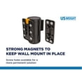 thumbnail image 5 of US Weight Magnetic Wall Mount with 7.5’ Black Retractable Belt with Safety Braking System, 5 of 16