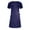 Navy, variant on Gspmoly Plus Size Dresses for Curvy Women, Fashion Women'S Sexy Slim Dress Casual Dress Pleated Design Formal Dresses for Women up to 70% Off