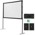 thumbnail image 4 of VEVOR Projector Screen with Stand, 80 Inch 160° Wide Angle Indoor Outdoor Projection Screen, 16:9 4K HD Wrinkleless Portable Dual-Stand Screens with Carry Bag, for Movie Home Theater Presentation, 4 of 9