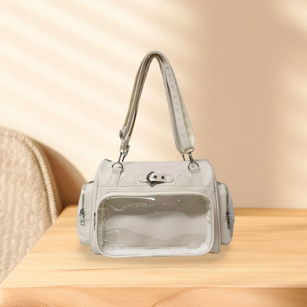 Mochila pequeña Ita Bag para guardar muñecas, ideal para regalos de cumpleaños y exhibición de muñecas de anime. Blanco