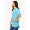 thumbnail image 3 of Woman Within Plus Size Perfect Short-Sleeve Boatneck Tunic, 3 of 5