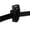 Triangle 1", variant on Plastic Buckle - 1 Inch or 25mm Inner Webbing Diameter - Extra Glide Bar - Comes with Closed Back Clip - Black 10 Pack