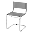 thumbnail image 5 of Breuer Chair Company Mart Stam Cantilever Side Chair w/ Chrome Steel Frame & Gray Bonded Leather by Furnish Theory, 5 of 7