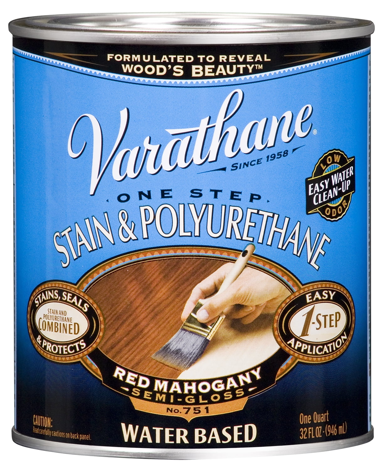 Varathane 239584h 1 Qt. Red Mahogany Stain & Polyurethane