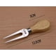 thumbnail image 3 of 4 Cuchillos Para Queso De Acero Inoxidable Con Mango de Madera mmymas Turin, 3 of 7