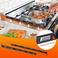 thumbnail image 3 of Uxcell Stove Gap Covers, Kitchen Stove Gap Filler, Aluminum Oven Gap Cover 25.59 in Length, Black, 3 of 6