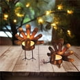 thumbnail image 3 of Advancent 6 uds. Portavelas de Metal, portavelas para decoración del hogar, velas de color cobre, regalo, adorno de escritorio, mesas de comedor Kits de decoración para fiestas, 3 of 6