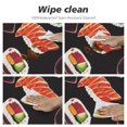 thumbnail image 4 of cbxzyzzc Sushi Japanese Food Round Fitted Table Cloth with Elastic Edge Waterproof Vinyl Tablecloths Wipeable Circle Table Cover for  Round Table Indoor Outdoor Use, 4 of 7
