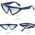 thumbnail image 4 of Sunglasses Triangle Gradient Shades Eyewear Men Women UV400 Shield Sun Glasses, 4 of 6