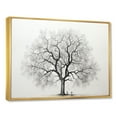 thumbnail image 2 of Designart "Monochromatic Maple Simplicity I" Tree Maple Floater Framed Canvas Prints, 2 of 5