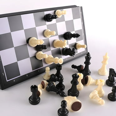 Magnetic Folding Chess Set International Chess Entertainment Game Beginner Chess Set Educational Toys for Kids and Adults - 12 Inches