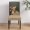 Brown, variant on Fawn Dining Chair Covers Set of 6, Rustic Vintage Christmas Santa Hat Deer Green Background Chair Covers for Dining Room Removable Seat Protectors Slipcovers for Home Party Wedding Banquet