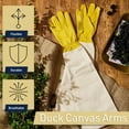thumbnail image 6 of Kings County Tools Gloves for Women and Men - Full Arm Protection - Reinforced Cowhide Leather & Canvas, Large, 6 of 7