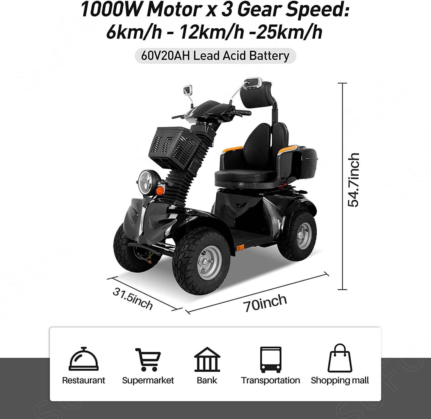 Leadzm Mobility Scooters For Seniors Electric Scooters For Adults ...