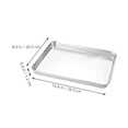 thumbnail image 2 of LEEYNEER Steamed Rice Roll Plate Food Steamer Cooking Tray Rectangle Baking Tray Baking Pans Steamed Rice Tray Toaster Oven Trays, 2 of 5