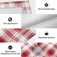 thumbnail image 6 of Red Checkered Outdoor Rug for Patio/Deck/Porch, Non-Slip Large Area Rug 5 x 8 Ft, Red White Plaid Farmhouse Indoor Outdoor Rugs Washable Area Rugs, Reversible Camping Rug Carpet Runner, 6 of 8