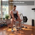 HitGo Preacher Curl Bench for Bicep and Tricep Workouts | Plate Loaded ...
