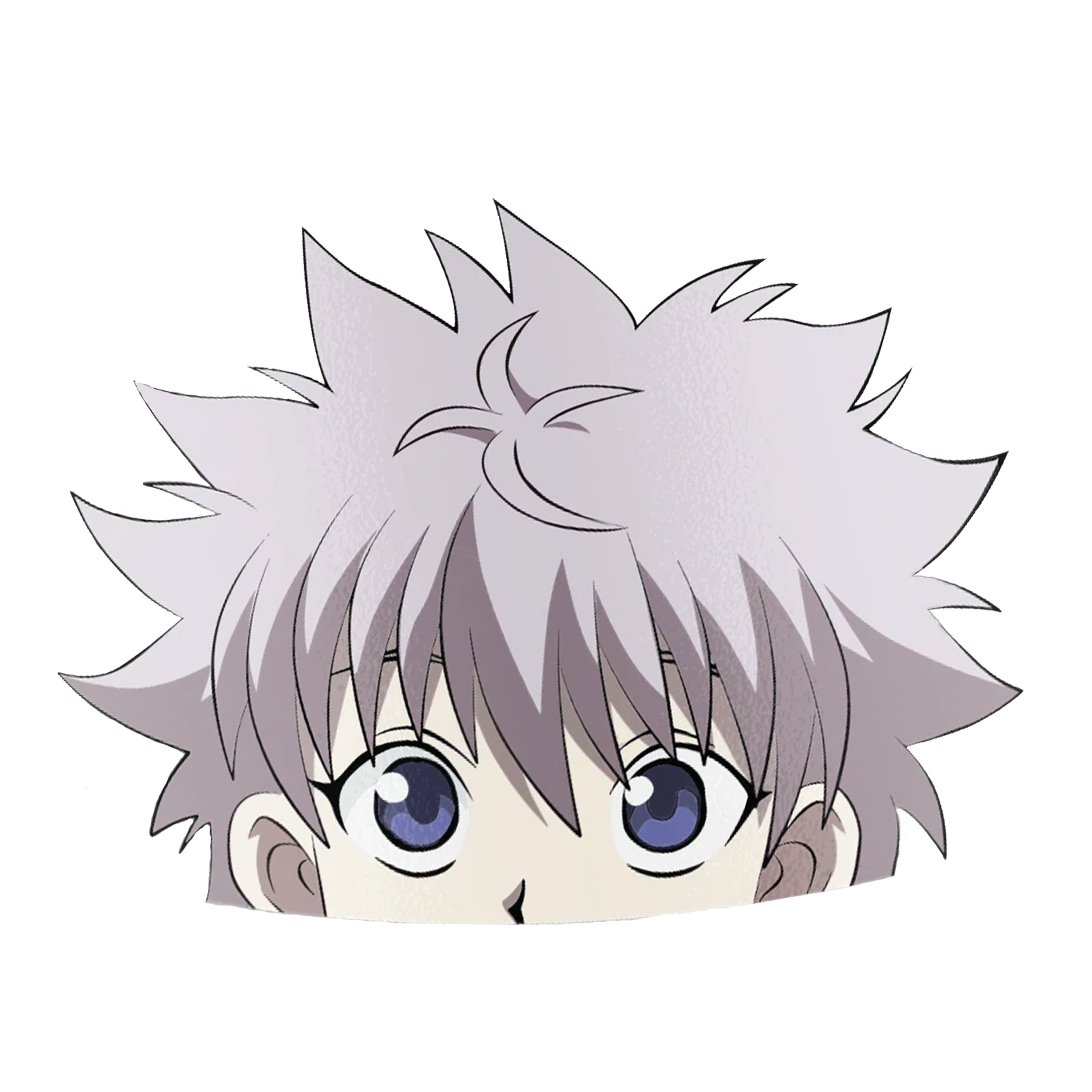 Hunter Silver Hair Boy Anime Adhesive Jumbo Car Peeker Sticker Decal  Decoration 