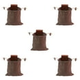 thumbnail image 1 of Soidarity Bolsa de forraje PU Mini Mushroom Cosecha Bolsa Llaves Monedas Contenedor Acampar al aire libre Cinturón marrón marrón 5piezas, 1 of 6