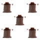 thumbnail image 1 of Soidarity Bolsa de forraje PU Mini Mushroom Cosecha Bolsa Llaves Monedas Contenedor Acampar al aire libre Cinturón marrón marrón 5piezas, 1 of 6