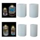 thumbnail image 2 of Kit de moldes de silicona para velas Naiovety 4 piezas 3D cera fundición jabón aromaterapia, 2 of 6