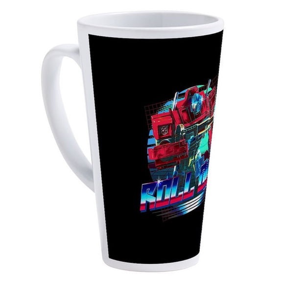 CafePress - Transformers Roll Out - 17 Oz White Ceramic Latte Mug