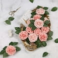 thumbnail image 2 of Artificial Flowers, 25 pcs Artificial Roses with Stems, Fake Flowers, Foam Flowers, Roses Artificial Flowers Pink, 2 of 5
