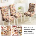 thumbnail image 4 of Fall Chair Covers Set of 4,Thanksgiving Parsons Chair slipcovers,Fall Leaves Kitchen Dining Room Decor Chair Seat Cover Protectors(Fall Leaf,4 Pack), 4 of 6
