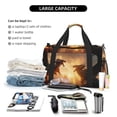 thumbnail image 5 of Honeii Castle Cool Fire Dragon Print Gym Bag,Carry on Weekender Overnight Bag, Travel Duffel Bags, Personal Item Travel Bag,Tote Bag,Workout Dance Bag, 5 of 7