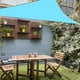 thumbnail image 5 of Toldo rectangular impermeable con protección UV para patio exterior y jardín (azul lago, rectángulo de 2 x 3 metros), 5 of 5